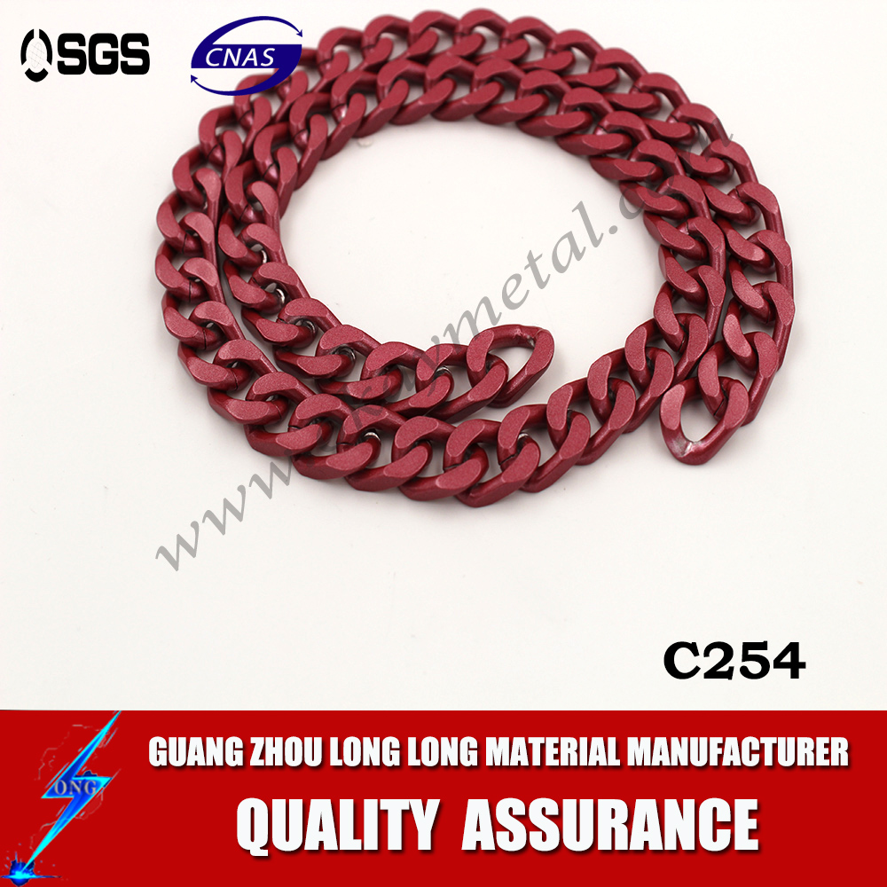 red color metal chain handle for handbag handbag bag chain red color metal chain handle for handbag handbag bag chain
